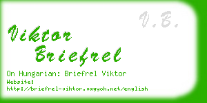 viktor briefrel business card